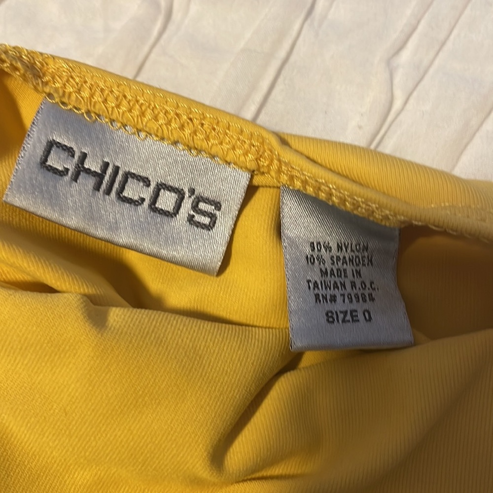 Chico’s Yellow/Gold Camisole Tank - Picture 3 of 3